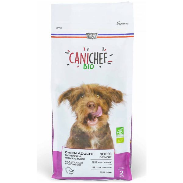 Canichef Biologische Hondenbrokken - Groot En Middelgrote Honden - 2kg